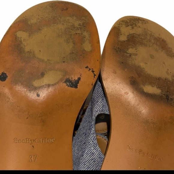 **HP** SEE BY CHLOE Denim Sandals - Picture 6 of 10